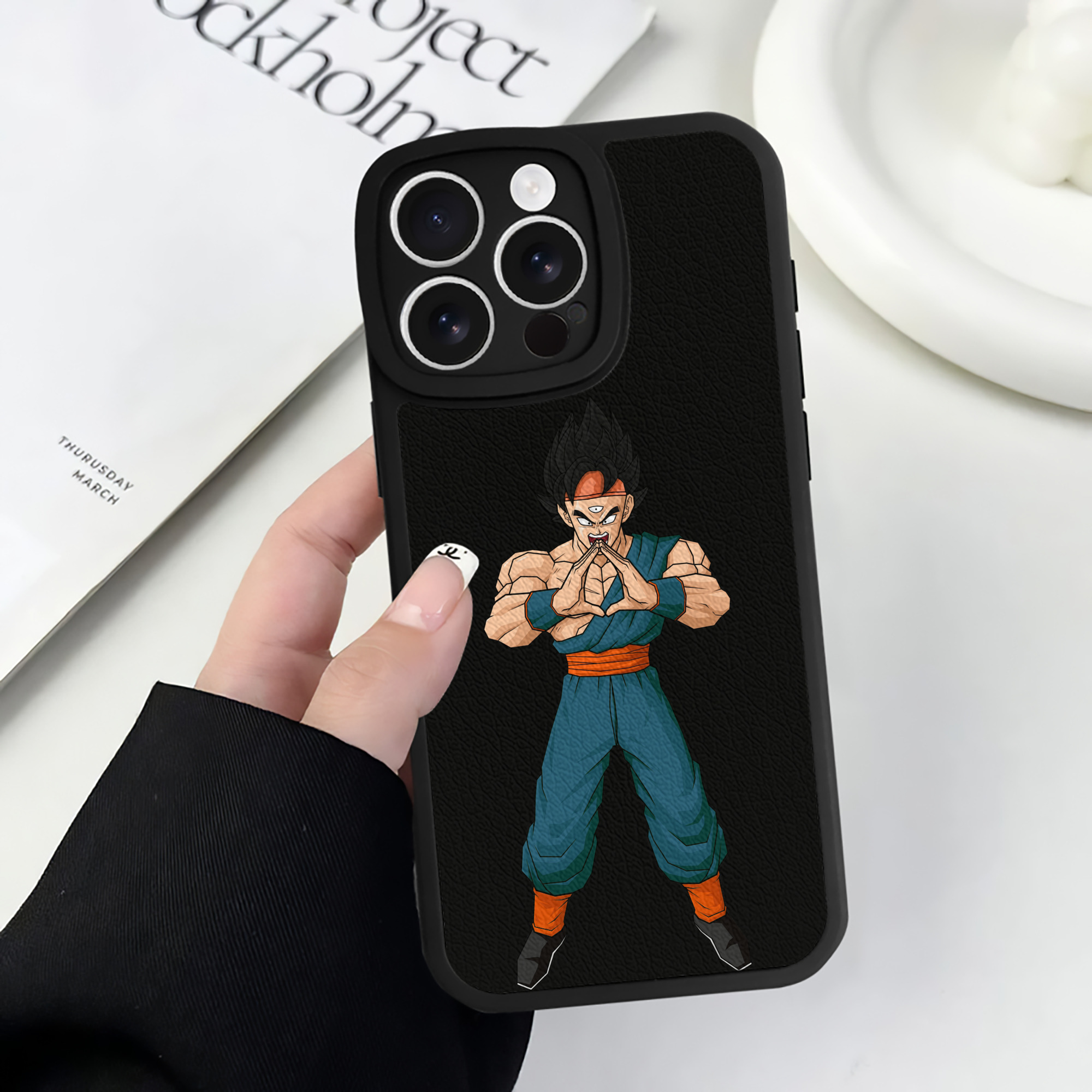 （画像用） ドラゴンボール DRAGON BALL 【iPhone 16シリーズ対応】シリコンスマホケース（レザー調） 材質：シリコン